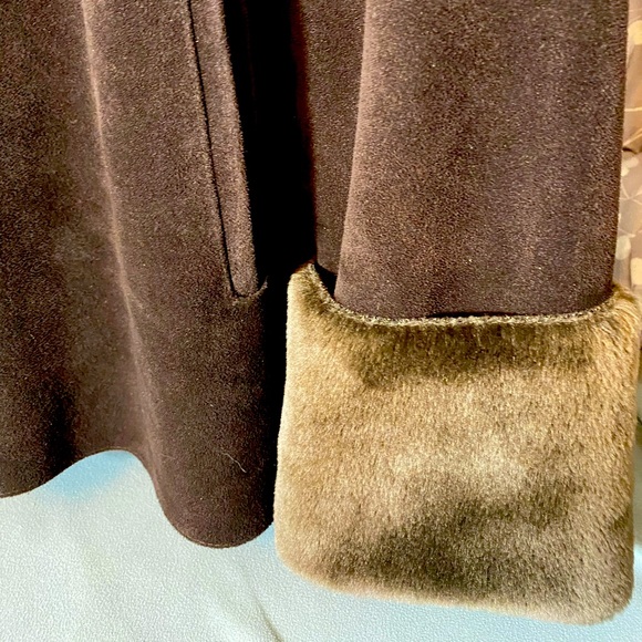 Valerie Stevens casual Faux Suede/Fur Coat - Picture 7 of 10